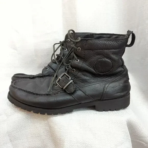 Men’s Leather Polo Ralph Lauren REDMOND-BO-CSL Boots Polo Ralph Lauren Mens Redmond BO-CSL Boots Black Leather  main image 4